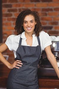 Woman at Coffee Machine